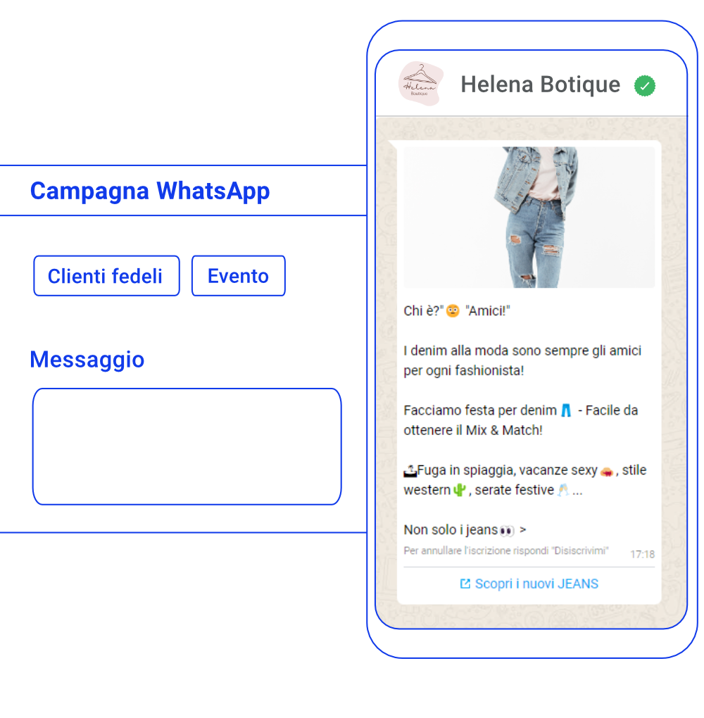 Whatsapp business promo esempio